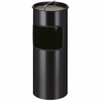 Affaldsspand med askeb&aelig;ger, 30 l, sort *Denne vare tages ikke retur*