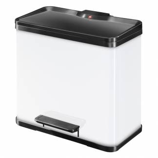 Pedalspand, Hailo, 33 l, hvid, 3-rums *Denne vare tages ikke retur*