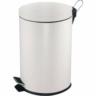 Pedalspand, hvid, inderspand i plast, 5 l