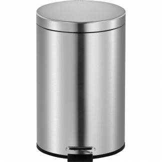 Pedalspand, V-part, mat st&aring;l, inderspand i plast, 3 l