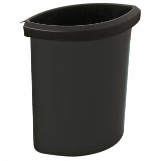 Indsats, 6 l, sort, til rund affaldsspand, kildesortering *Denne vare tages ikke retur*