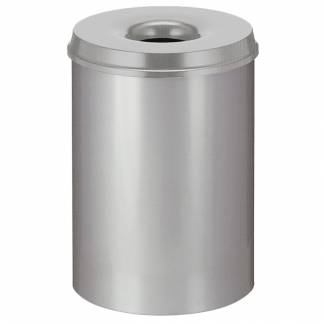 Brandh&aelig;mmende affaldsspand, 30 l, gr&aring; *Denne vare tages ikke retur*