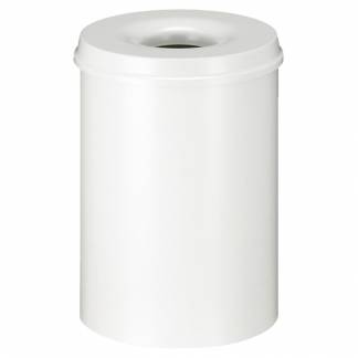 Brandh&aelig;mmende affaldsspand, 30 l, hvid *Denne vare tages ikke retur*