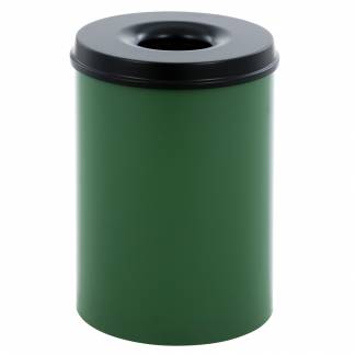 Brandh&aelig;mmende affaldsspand, 30 l, gr&oslash;n *Denne vare tages ikke retur*