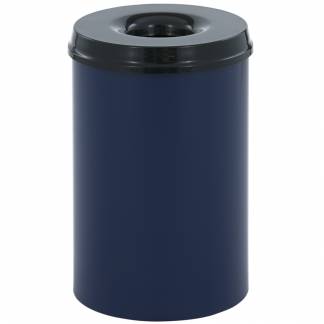 Brandh&aelig;mmende affaldsspand, 110 l, bl&aring; *Denne vare tages ikke retur*