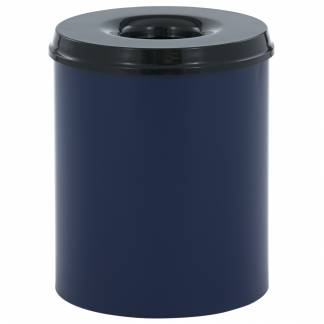 Brandh&aelig;mmende affaldsspand, 80 l, bl&aring; *Denne vare tages ikke retur*