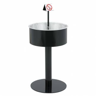 Askeb&Atilde;&brvbar;ger, sort, inderspand i metal *Denne vare tages ikke retur*