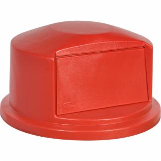 L&Atilde;&yen;g, Rubbermaid Brute, r&Atilde;&cedil;d, til 167 l BRUTE container, med push klap *Denne vare tages ikke retur*