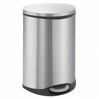 Pedalspand, EKO Shell-bin, 44 l, st&Atilde;&yen;l mat, 2-rums *Denne vare tages ikke retur*