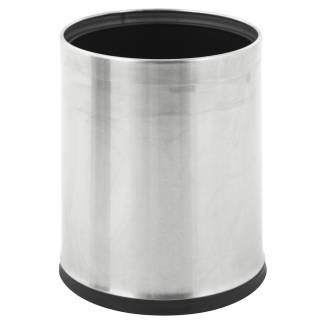 Papirkurv, 10 l, st&Atilde;&yen;l, med inderspand i metal, ildd&Atilde;&brvbar;mpende *Denne vare tages ikke retur*