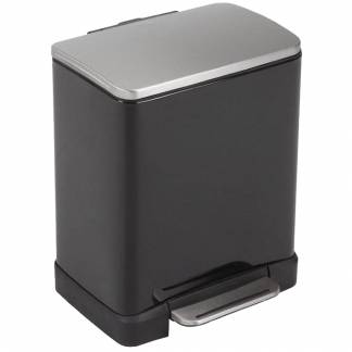 Pedalspand, EKO E-cube, 20 l, sort *Denne vare tages ikke retur*