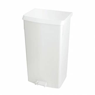 Pedalspand, 60 l, hvid *Denne vare tages ikke retur*