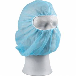 Balaklavahue, ABENA, One size, bl&aring;, PP, usteril, engangs