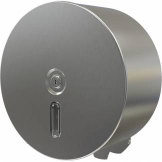 Dispenser, neutral, Midi, 12x31x31cm, &Oslash;31cm, gr&aring;, rustfrit st&aring;l, til midi jumboruller