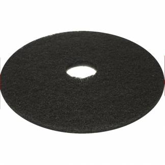 Gulvrondel, 13", &Oslash;330mm, sort, genanvendt PET fiber, til grovere v&aring;dskuring *Denne vare tages ikke retur*