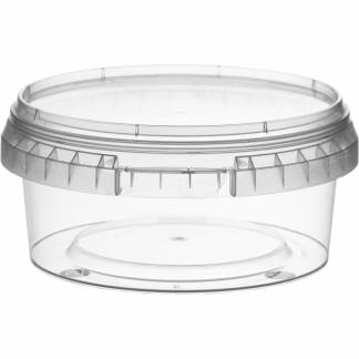 Condi b&oslash;tte, Combi, 4,97cm, &Oslash;118mm, 300 ml, klar, PP, 1-rums, med l&aring;g