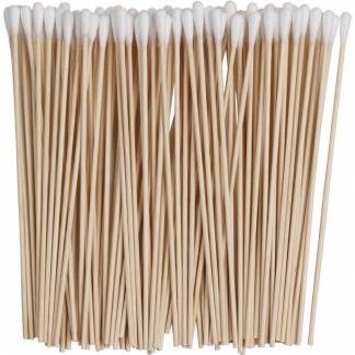 Vatpind, 15cm, tr&aelig;, vat i en ende, usteril, 100 stk.