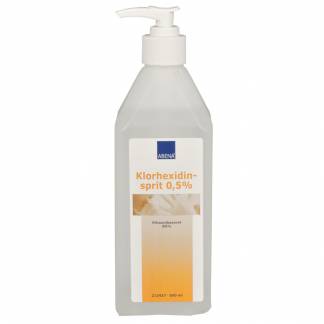 Kirurgisk h&Atilde;&yen;nddesinfektion, ABENA, 600 ml, 85% ethanol, 0,5% Clorhexidin Digluconat,flaske med pumpe