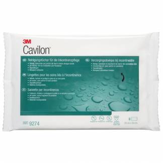 Vaskeserviet, Cavilon, 30x20cm, uden parfume og alkohol, med 3% dimeticon, engangs