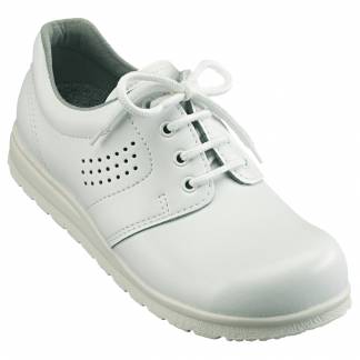 Sko, Euro-Dan Classic, 39, hvid, SRC, O1, sn&Atilde;&cedil;re, perforeret, vidde 13 *Denne vare tages ikke retur*