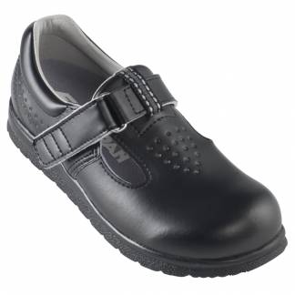 Sko, Euro-Dan Classic, 42, sort, SRC, O1, velcro, perforeret, vidde 13 *Denne vare tages ikke retur*