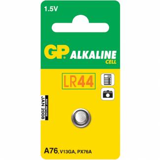 Batteri, GP, Alkaline, LR44, 1,5V *Denne vare tages ikke retur*