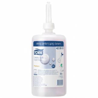 H&Atilde;&yen;nds&Atilde;&brvbar;be, Tork S1 Premium, 1000 ml, med farve og parfume, flydende,1,0 ml pr. dosering