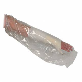 Badeovertr&Atilde;&brvbar;k, transparent, PE, kort model, til arm eller underben