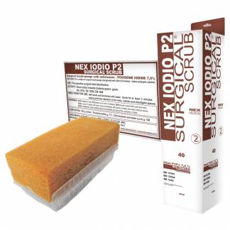 Negleb&oslash;rste, NEX, 13x5x4,7cm, brun, jod, med neglerenser, steril, engangs