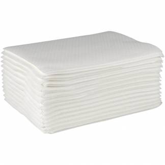 Papirvaskeklud, ABENA, 1-lags, 26x20cm, hvid, engangs
