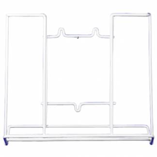 Dispenser, hvid, metal, til h&aring;ndkl&aelig;deark