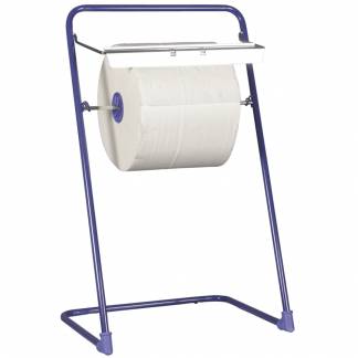 Gulvstativ, neutral, 40,5x50x84cm, bl&Atilde;&yen;, rustfrit st&Atilde;&yen;l, til v&Atilde;&brvbar;rkstedsruller