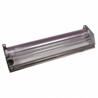 Dispenser, ABENA Cater-Line, 60x20x11cm, s&Atilde;&cedil;lv, rustfrit st&Atilde;&yen;l, med rullesk&Atilde;&brvbar;r, til film