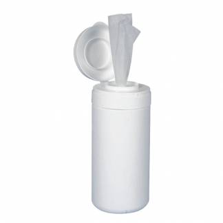 Dispenser, hvid, med l&Atilde;&yen;g til s&Atilde;&brvbar;de- og desinficerende servietter