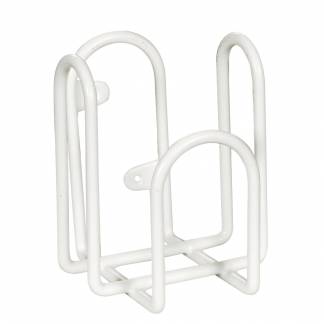 Holder til Dispenser, ABENA, 9x8x10,5cm, 500 ml, hvid, metal, til Abena 500 ml flasker