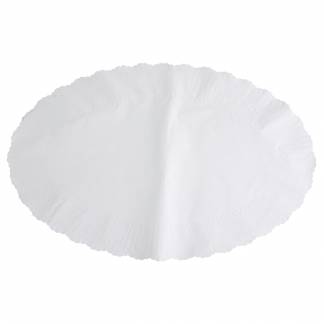 Fadpapir, 32x50cm, 40 g/m2, hvid, papir, pr&Atilde;&brvbar;get, oval