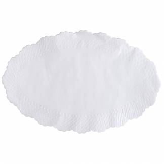 Fadpapir, 26x40cm, 40 g/m2, hvid, papir, pr&Atilde;&brvbar;get, oval