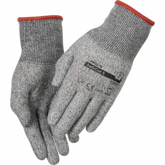 HDPE strikket sk&Atilde;&brvbar;rehandske, ABENA, 7, gr&Atilde;&yen;, HDPE fiber/glasfiber/spandex/nylon, cut 5