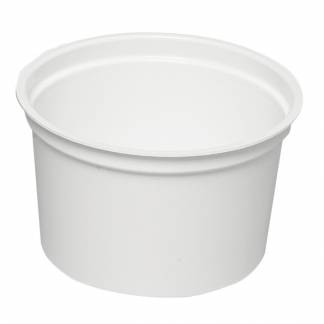 Proteseb&Atilde;&brvbar;ger, 5,8cm, &Atilde;&tilde;9,5cm, 200 ml, 235 ml, hvid, PS