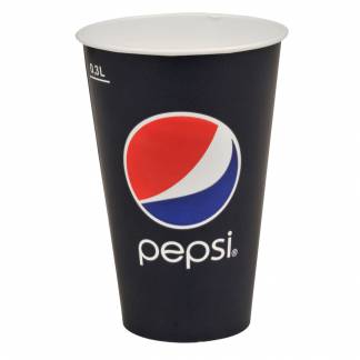 Papb&Atilde;&brvbar;ger, Pepsi, 11,8cm, &Atilde;&tilde;8cm, 30 cl, 34 cl, bl&Atilde;&yen;, pap/PE, 12 oz