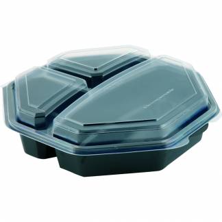 Plastbakke, 23x23x6cm, 65 cl, 65 cl, sort, PS, med h&Atilde;&brvbar;ngslet l&Atilde;&yen;g, octaview *Denne vare tages ikke retur*