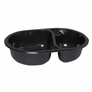 Bakke, 17,6x11,6x4cm, sort, CPET, 2-rums, menuserie, biret *Denne vare tages ikke retur*