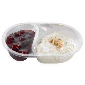 Bakke, 17,6x11,6x4cm, 430 ml, klar, APET, 2-rums, 155/275 ml, menuserie, biret