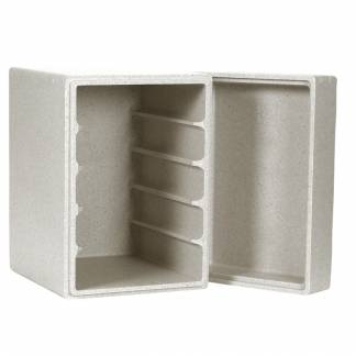 Termokasse, 44x44x32cm, 37 l, 37 l, gr&Atilde;&yen;, EPS, 1-rums, 1/2 GN *Denne vare tages ikke retur*