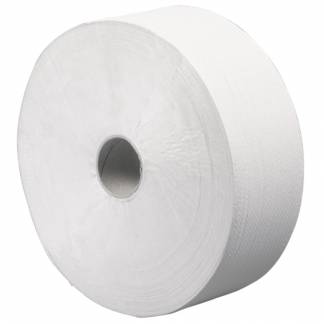 Jumborulle, 1-lags, Midi, 600m x 9cm, &Atilde;&tilde;28cm, natur, 100% genbrugspapir, perforeret