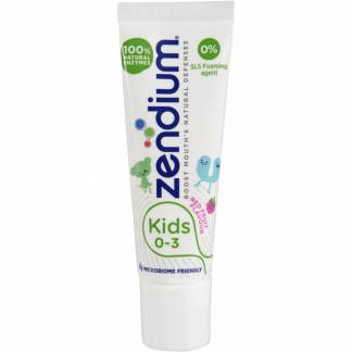 Tandpasta, Zendium Kids  , &Atilde;&tilde;2cm, 15 ml, 0-3 &Atilde;&yen;r, 1000 ppm