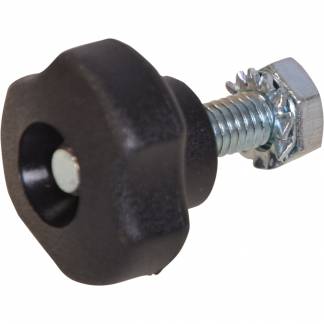 H&aring;ndgreb, Tina Trolleys, 6mm, &Oslash;25mm, sort, galvaniseret st&aring;l/PA, komplet *Denne vare tages ikke retur*