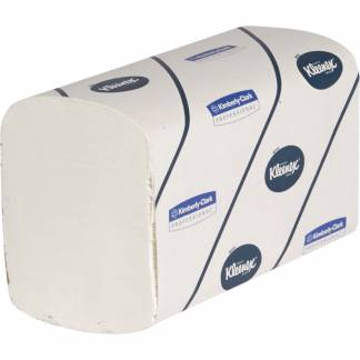 H&Atilde;&yen;ndkl&Atilde;&brvbar;deark, Kimberly-Clark Kleenex, 2-lags, W-fold, 41,5x21,5cm, 10,5 cm, hvid, blandingsfibre