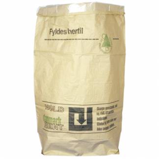 Papirs&Atilde;&brvbar;k, 1-lags, 110 l, brun, papir, 70x110cm, v&Atilde;&yen;dst&Atilde;&brvbar;rk, p&Atilde;&yen;trykt "Hold Danmark rent", med Abena logo, 50 my PE indl&Atilde;&brvbar;g