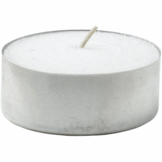 Fyrfadslys, Duni, &Atilde;&tilde;3,9cm, hvid, 6 timer, paraffin *Denne vare tages ikke retur*